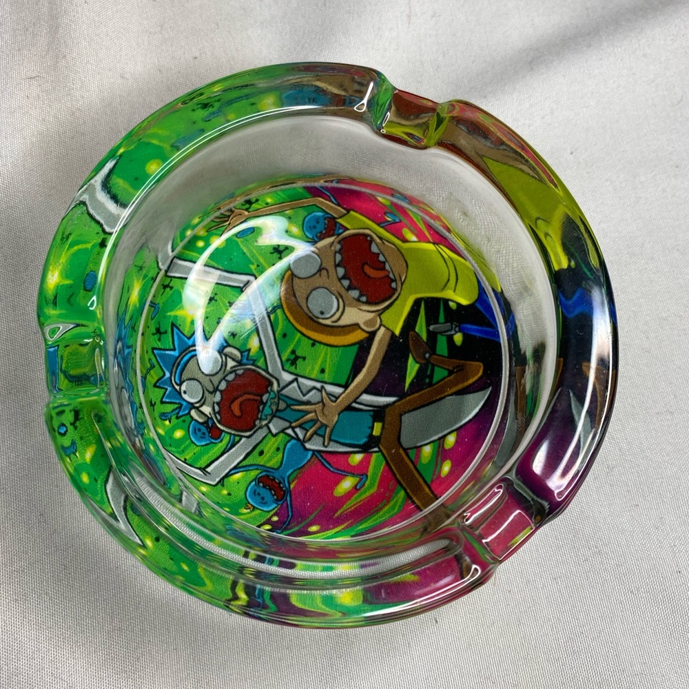 Rick & Morty Glass Ashtray